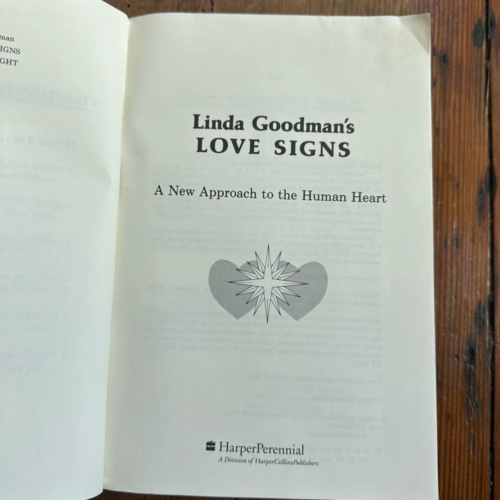 Linda Goodman’s Love Signs book